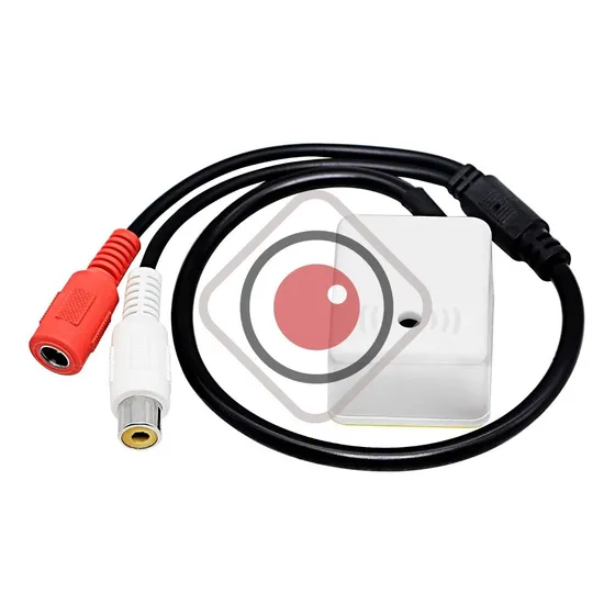Microfono Ambiental Con Ganancia - Cctv - Redvision