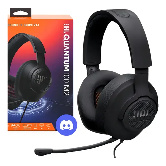 Fone de Ouvido JBL Quantum 100M2 Gamer Over-ear com Microfone Removível para PS4 e PS5
