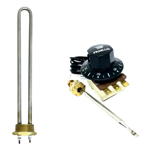 Resistencia 3000w 220v C/ Termostato 0 A 120 Boiler Soletrol