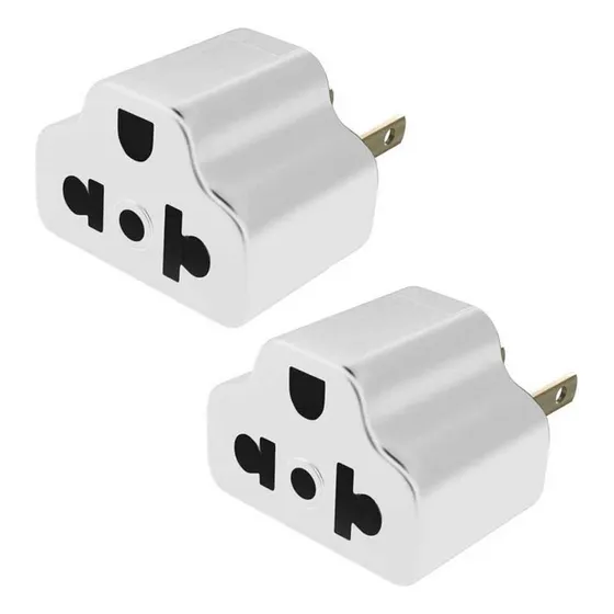 Adaptador Universal Epem X2 Espigas Planas, 16a, Blanco