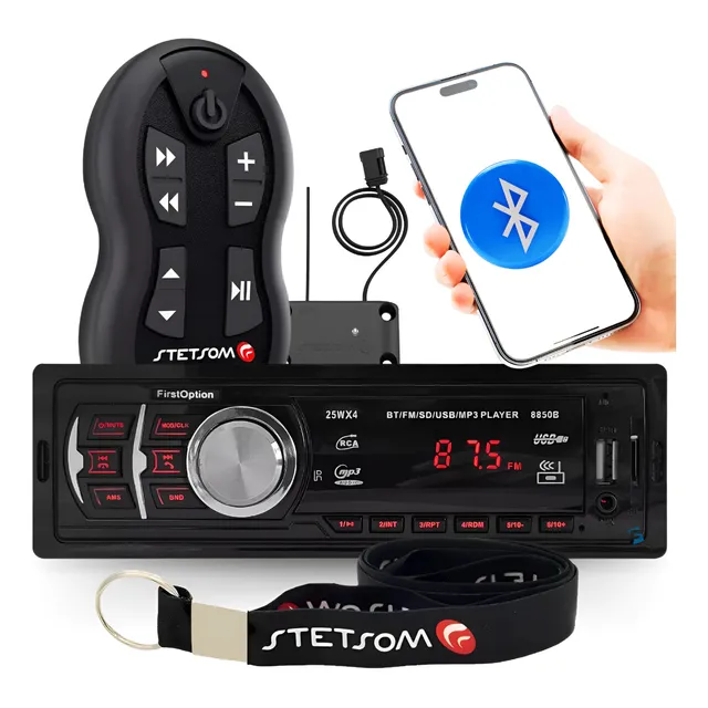 Radio Automotivo Sem Toca Cd Bluetoot + Longa Distância 500m