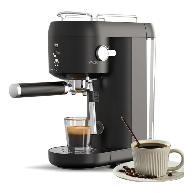 Máquina De Café, Máquina Eléctrica Para Hacer Espuma Y Capuc
