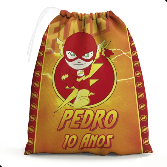 10 Sacolinhas Surpresa Personalizada Tecido Flash Cute