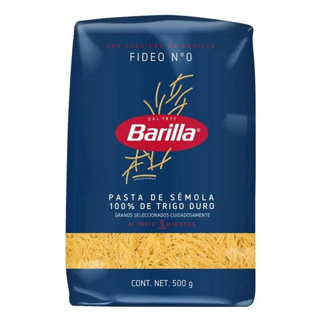 Sopa De Fideo N°0 500g Pasta Barilla