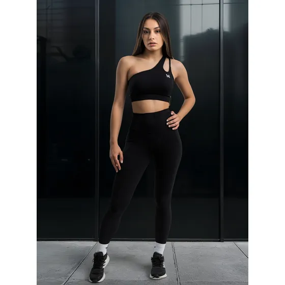 Calza Deportiva Para Mujer Tiro Alto Con Bolsillos Laterales
