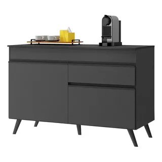 BalcĂŁo Cozinha 120cm 2 Portas 1 Gaveta Veneza MultimĂłveis V3680 Preto BalcĂŁo Cozinha 120cm 2 Portas 1 Gaveta Veneza MultimĂłveis V3680 Preto