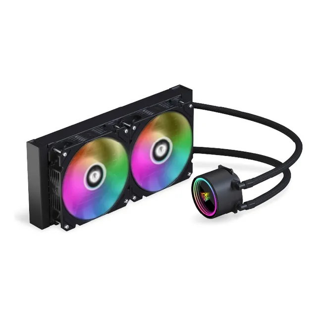 Enfriamiento Liquido Balam Rush 240 Argb 2 Vent 120mm Hx20 Led Argb Negro