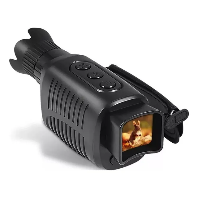 Dispositivo monocular de visión nocturna, telescopio 1080p HD, color negro
