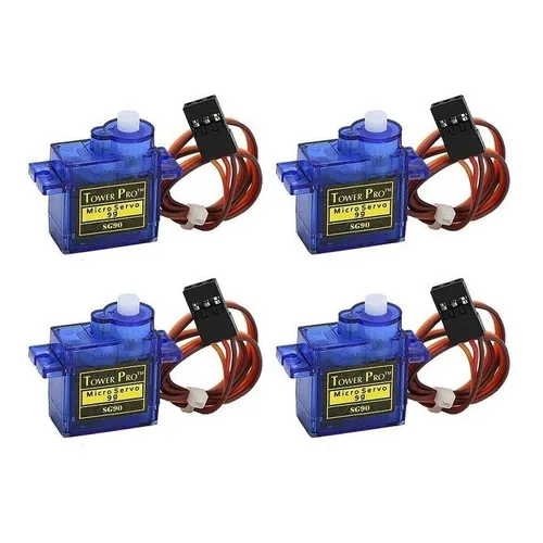 04 Pçs - Micro Servo 9g Sg90 Similar Towerpro Serve Arduino