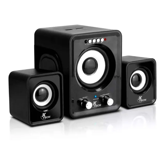 Bocinas Estereo Xtech Xts-375bk 3.5 Mm, Sd, Usb, 2.1 Ch, 12w
