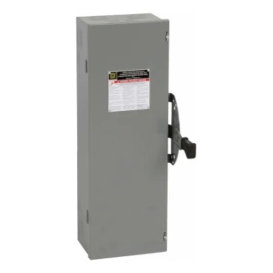 Interruptor En Gabinete De Doble Tiro 3x60 Amp. 600vac/vdc