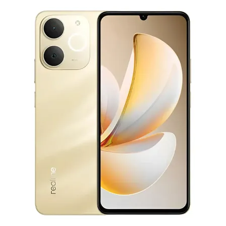 Smartphone Realme Note 70 Celular 4gb 256gb Dourado