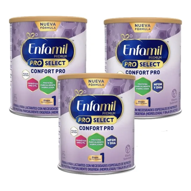 Enfamil Confort Pro Pack De 3 Latas De 375g