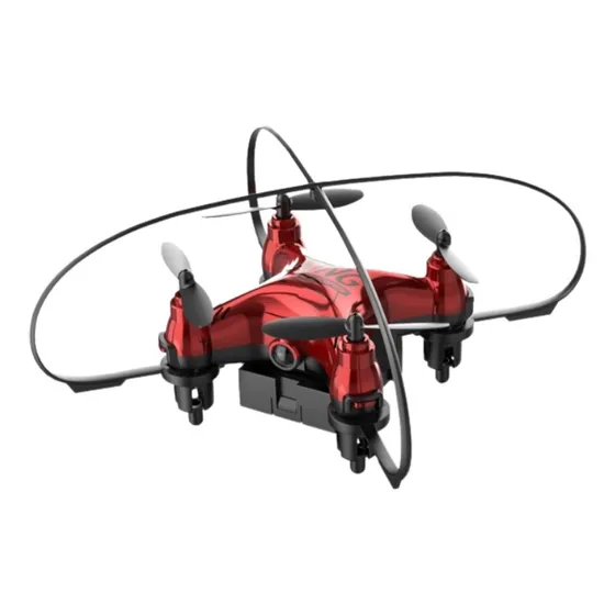 Mini drone Holyton HT02 rojo 3 baterías mini dron