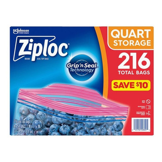 Ziploc Storage Quart Bolsas 216 Pz Ziploc Storage Quart Bolsas 216 Pz