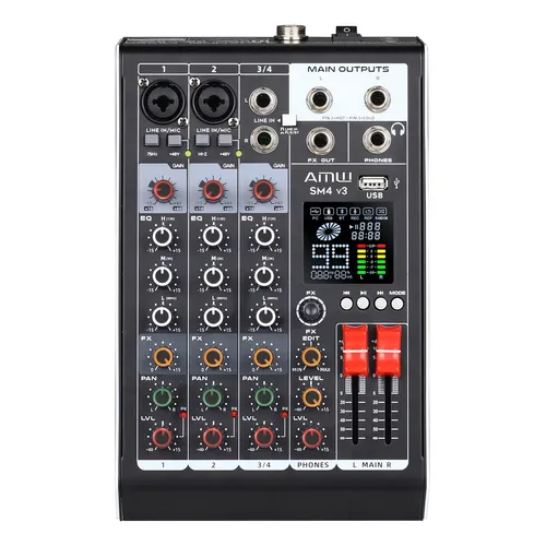 Efeitos Behringer Xenyx 1202sfx de 12 canais e mixer USB