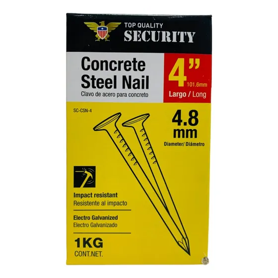 Clavo 6x4 500gr Security