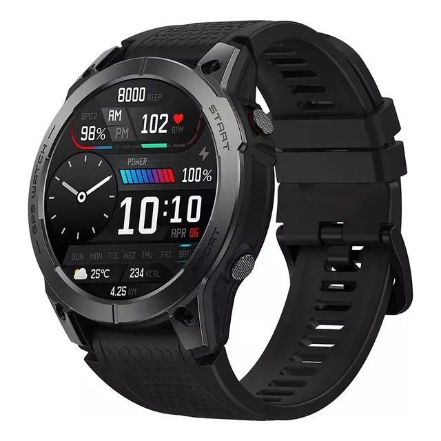 Smartwatch Zeblaze Stratos 3 Gps Integrado Tela Amoled