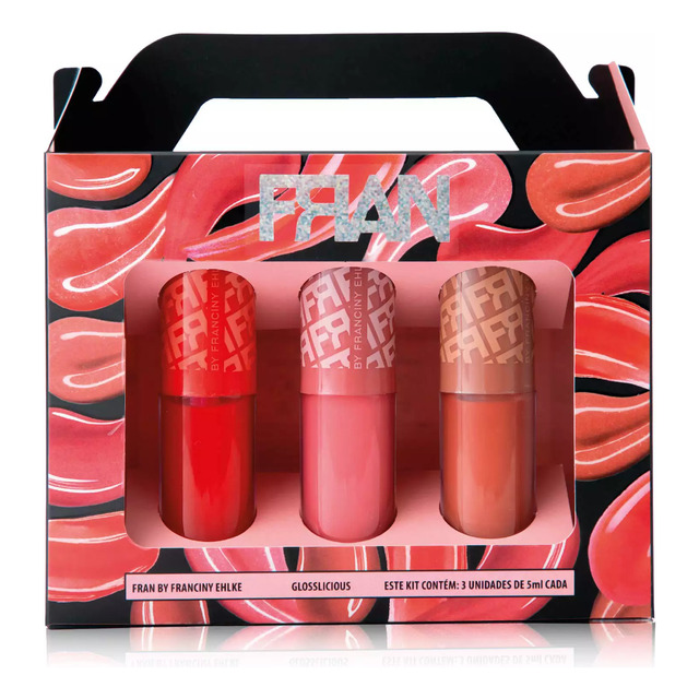 Kit Gloss - Franciny Ehlke - Glosslicious - Trio De Gloss Kit Gloss - Franciny Ehlke - Glosslicious - Trio De Gloss