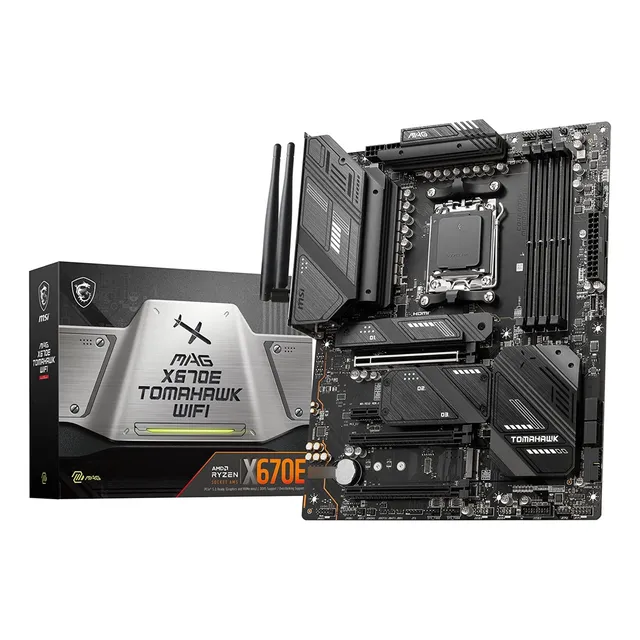 Msi Mag X670e Tomahawk Tarjeta Madre Wifi Para Juegos (amd Am5, Ddr5, Pcie 5.0, Sata 6gb/s, M.2, Usb 3.2 Gen 2, Wi-fi 6e, 2.5gbps Lan, Hdmi/dp, Atx)
