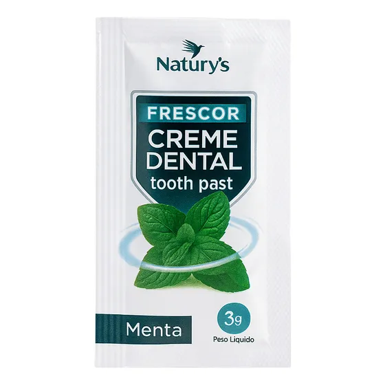 Pasta de dentes Estoril Cosméticos Naturýs em creme sem glúten pacote x 100 300 g