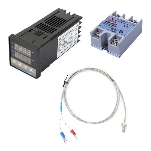 Termostato Controlador Temperatura Pid Rex-c100 0-400°c