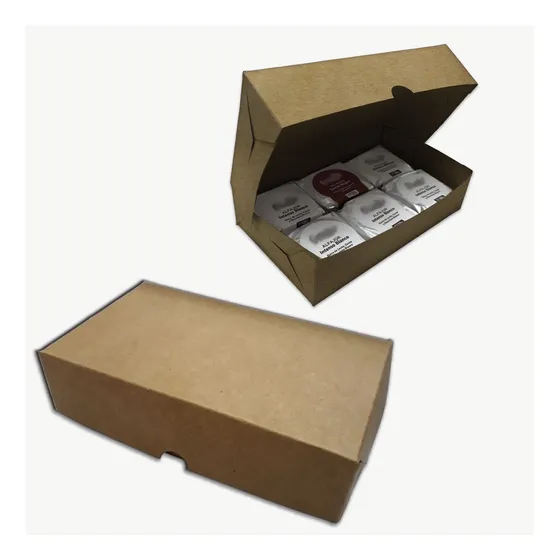 Cajas Para Alfajores Kraft Chicas 20*5*12 Pack X 100 Unid