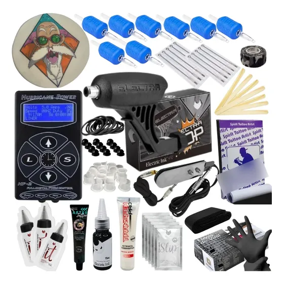 Kit Tatuagem Profissional Completo Electra Pop Original 