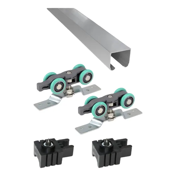 Kit Herraje Quatro Pro S Roma 1.5 Mts Puerta Corrediza S/cen