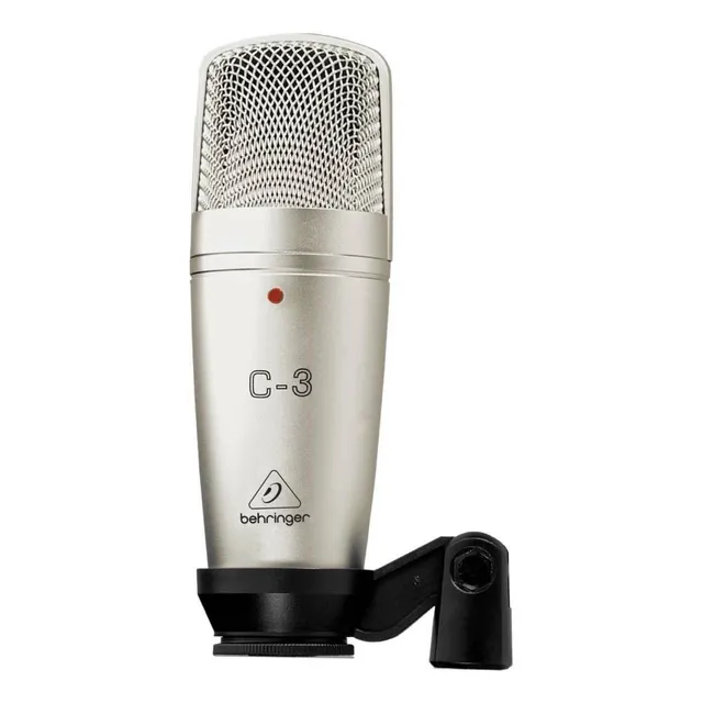 Micrófono Behringer C C-3 Condensador Cardioide color plateado
