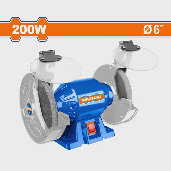 Esmeril De Banco 6 200w Wadfow Garantia Tienda
