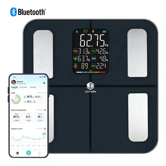 Balanza Digital Inteligente Bluetooth Análisis Corporal Personal 180 kg Bioimpedancia JD iF1334B
