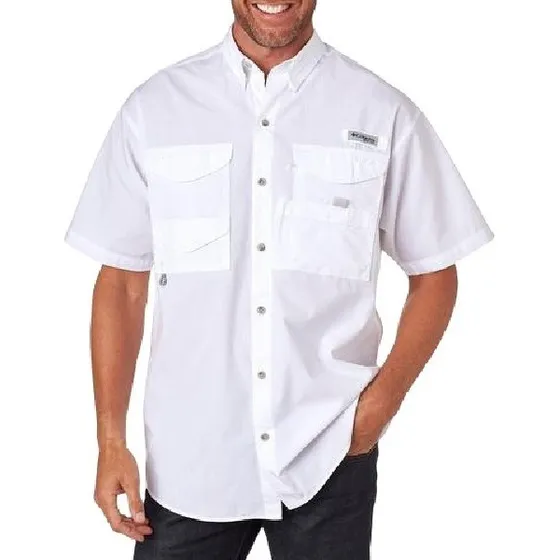 Camisa Tipo Columbia Para Bordar Manga Corta (tienda Física)