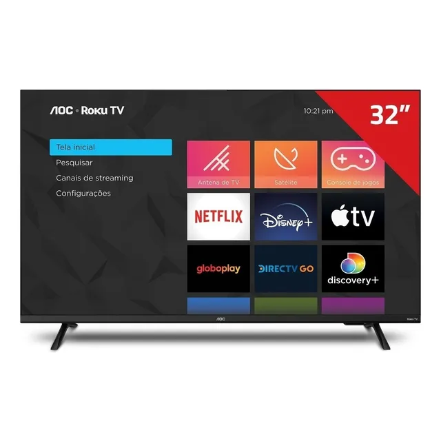 Smart TV de 32" AOC 5135 Series 32S5135/78G con pantalla DLED HD