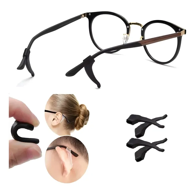 2pares Soporte Gafas Antideslizante Oreja Gancho Sujetador