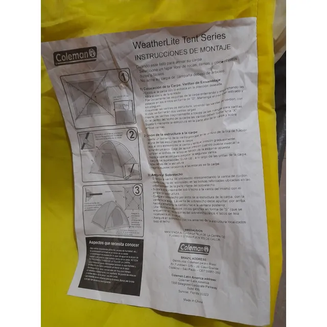 Carpa Coleman. Para 6 Personas. Nueva