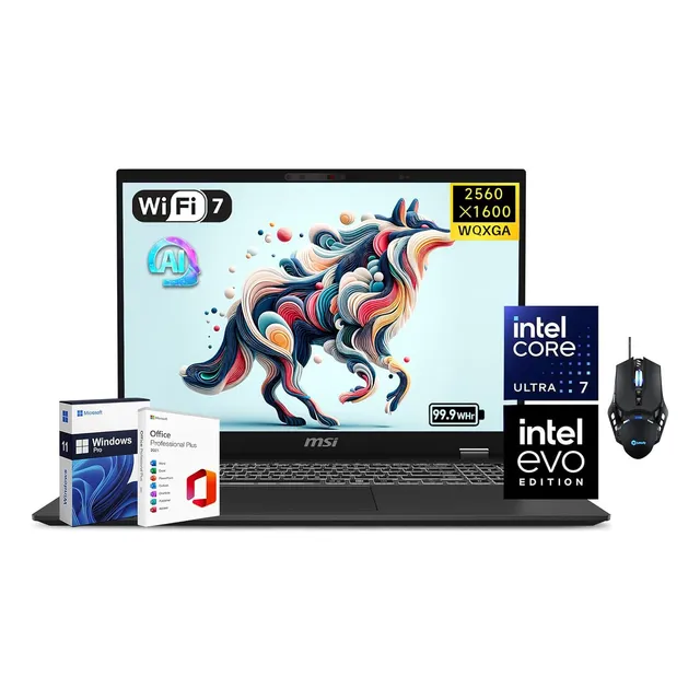 Laptop Msi Prestige 16 Ai Evo Ultra 7-155h 64gb Ram 4tb Ssd