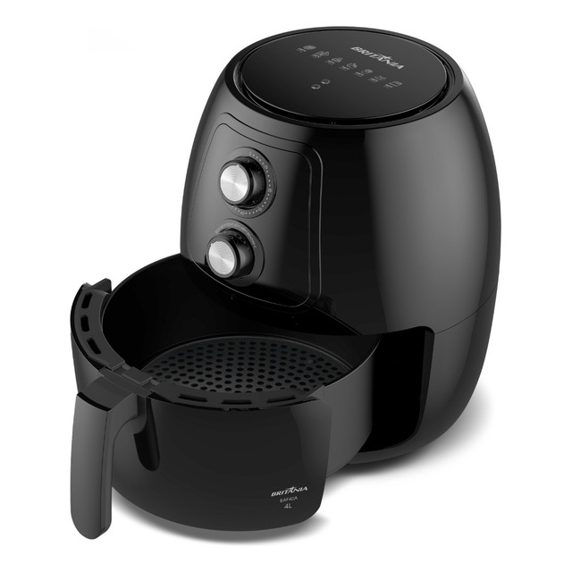 Fritadeira Air fryer britânia 4l sem óleo 1500w baf40a Fritadeira Air fryer britânia 4l sem óleo 1500w baf40a