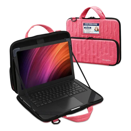 Bevegeko Funda Protectora Para Laptop 11.6  Niña Mujer Rosa)