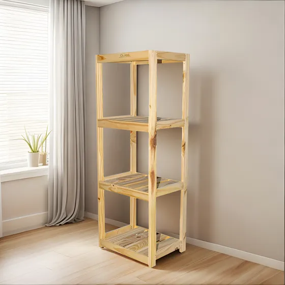 Estanteria Organizador Biblioteca De Pino 40x110