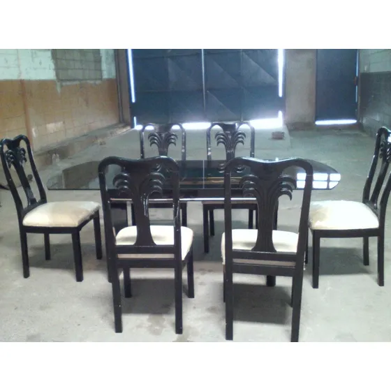 Juego De Comedor 6 Puestos Estilo Italiano Usado