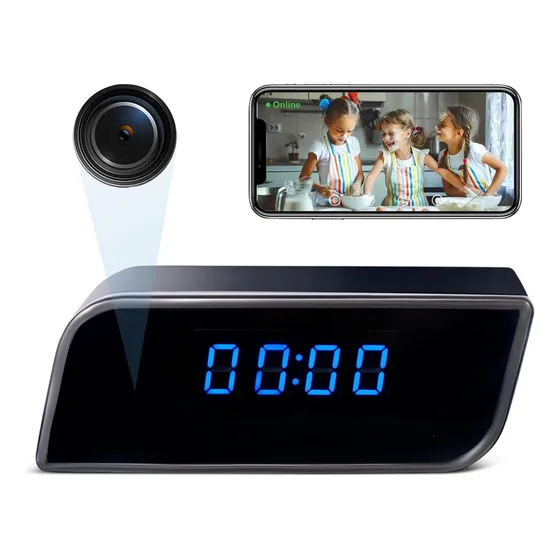 Relógio De Câmera Espiã 1080p Bluetooth E Controle De Aplica