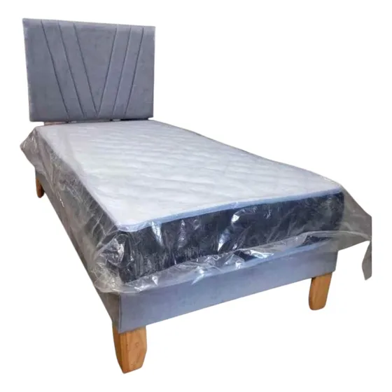 Cama Plaza Y Media Con Colchon