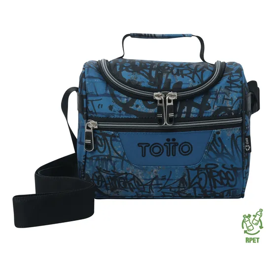 Lonchera Térmica Con Portacomida Para Hombre Pizarra Full