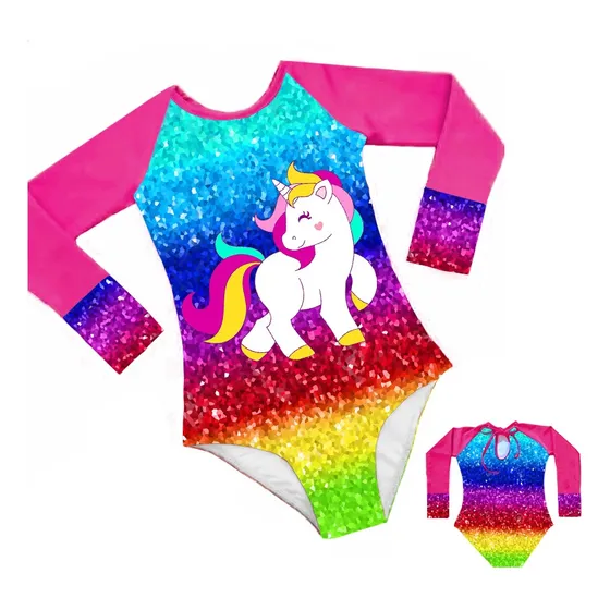 Traje De Baño Bañador Unicornio Protección Uv