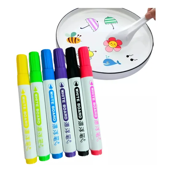 Marcadores Magicos Agua Tinta Flotante 3d X6 - Piki.uy