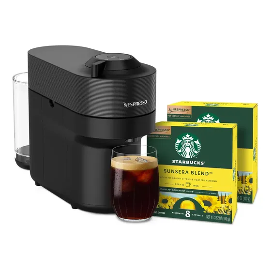 Maquina Nespresso Vertuo Pop Env90b Preta 12 Oz Desligamento Preto