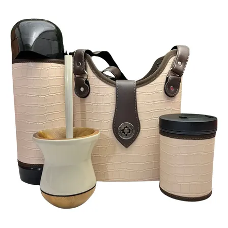 Kit Chimarrão Mateira 5 Peças Nude Premium + Brinde