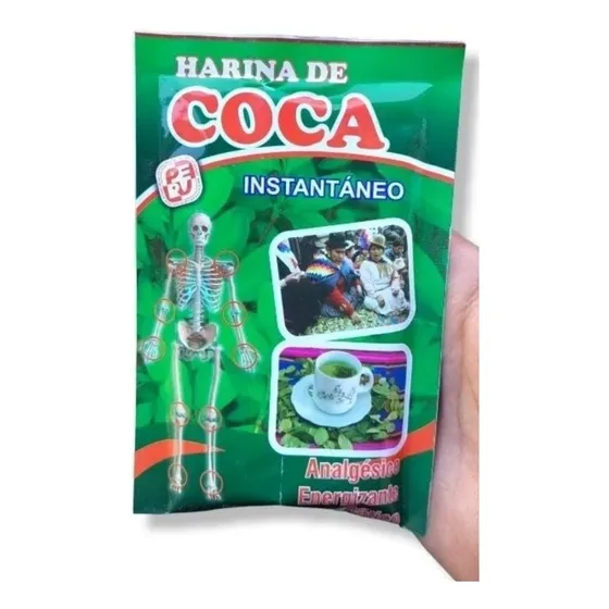 Harina De Coca Instantánea Algarroba + Analgesico Pack 24un