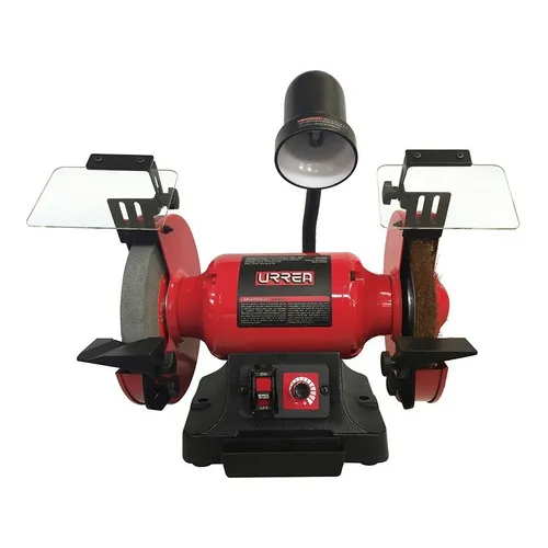 Esmeril De Banco Monofasico Base De Acero 8 Pulgadas 570w Color Negro/Rojo Frecuencia 60Hz